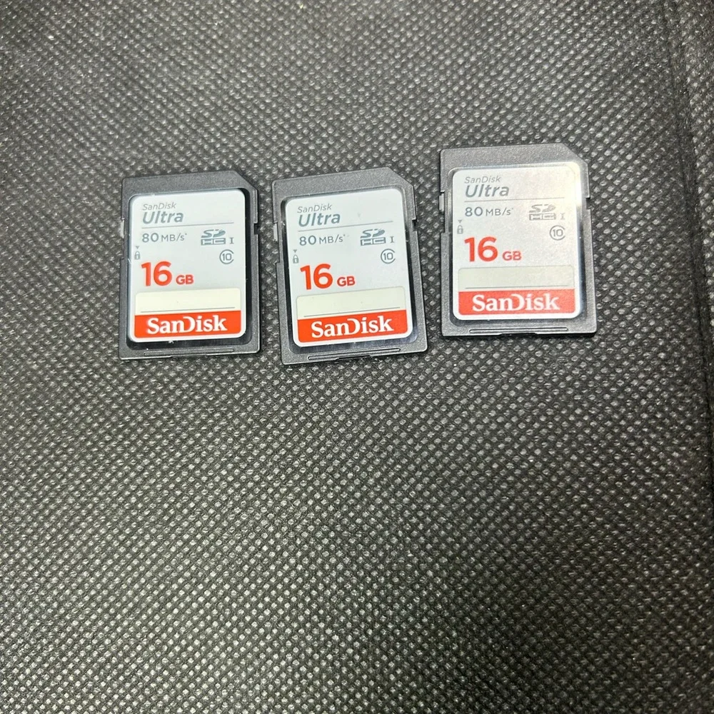 3 PCS Genuine SanDisk 16GB SD Memory card
